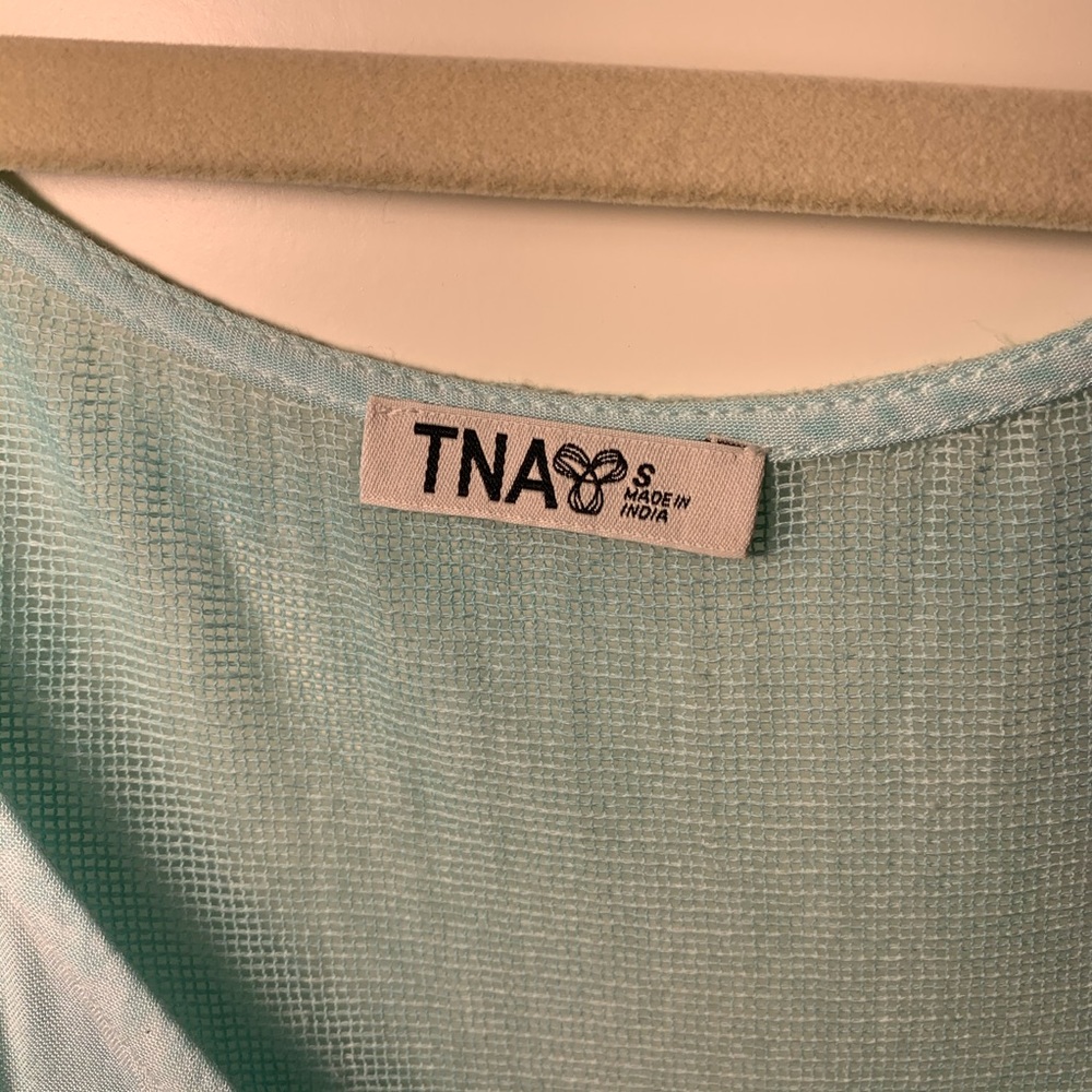 Aritzia TNA | Bright Aqua Light Romper | Size Small - Picture 10 of 10